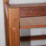 Teak bar trolley with wheels