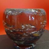 Very pretty vintage blown glass vase in the style of JC Novaro's creations