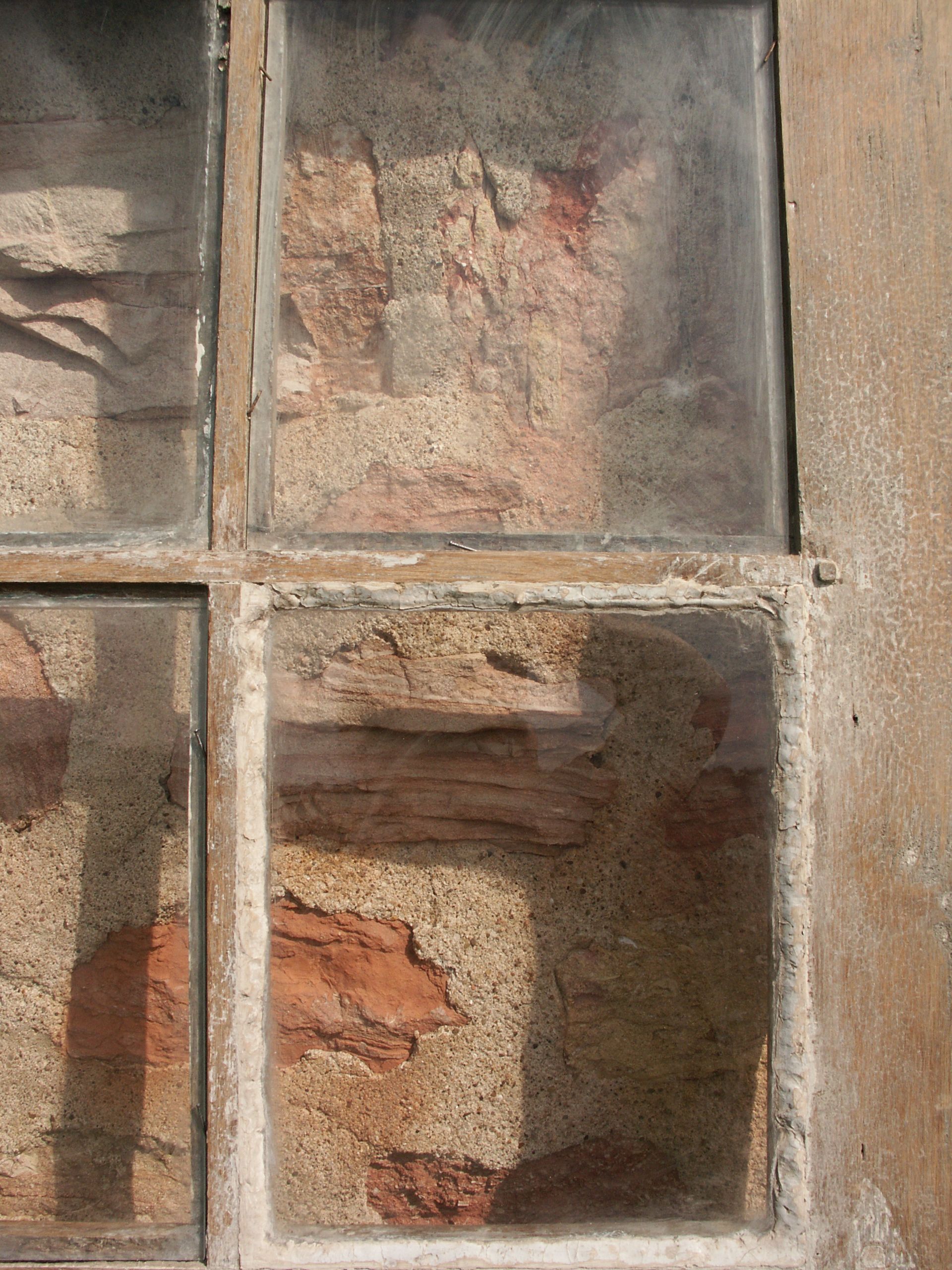 Glass entrance door in solid oak