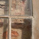 Glass entrance door in solid oak