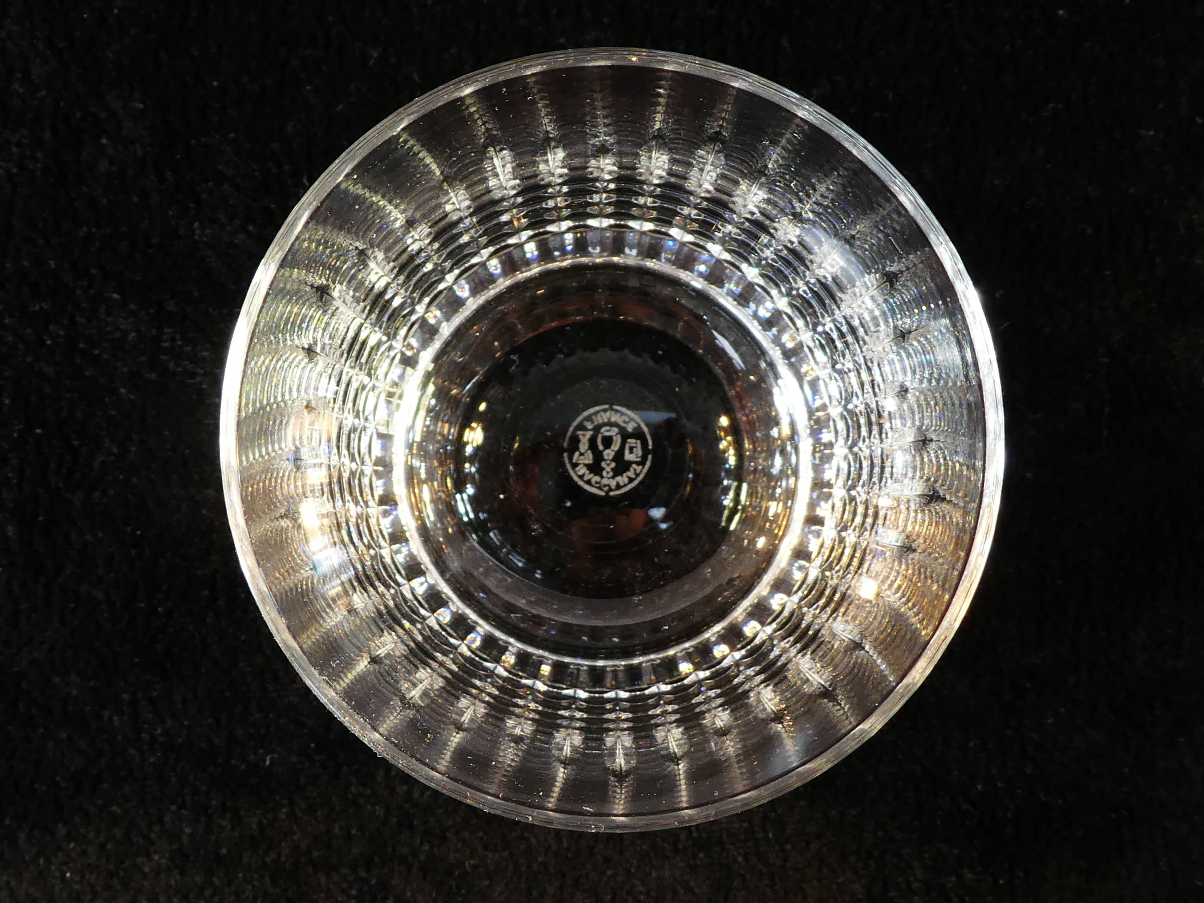 12 glasses crystal cup from Baccarat model nancy
