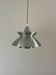 Vintage Danish chrome/ochre pendant - Doo Wop style lamp