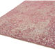 Tapis de laine rose fait main oriental unique 1980s
