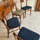 Vintage Farstrup 210 Scandinavian chairs in stained beech and teak