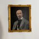 Portrait of a dandy with a moustache from the early 20th century.