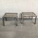 Paire de tables d’appoint Romeo Rega chrome & laiton