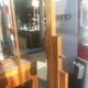 Art Deco dressing table in walnut and red Languedoc marble