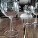Lot de 6 verres à vin ballon vintage en verre buvant voluté
