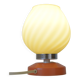 Vintage orange table lamp retro bedside light 1970's  MCM desk lamp