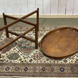 English oak coffee table, early 20th century, foldable