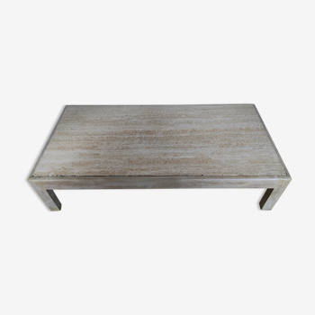 Travertine coffee table