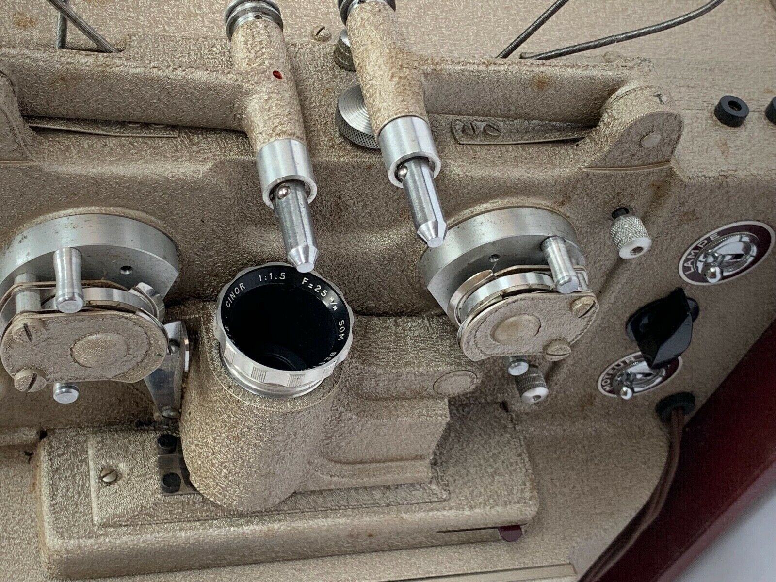 Mallette projector ercsam malex type s no. 55678 objective berthiot