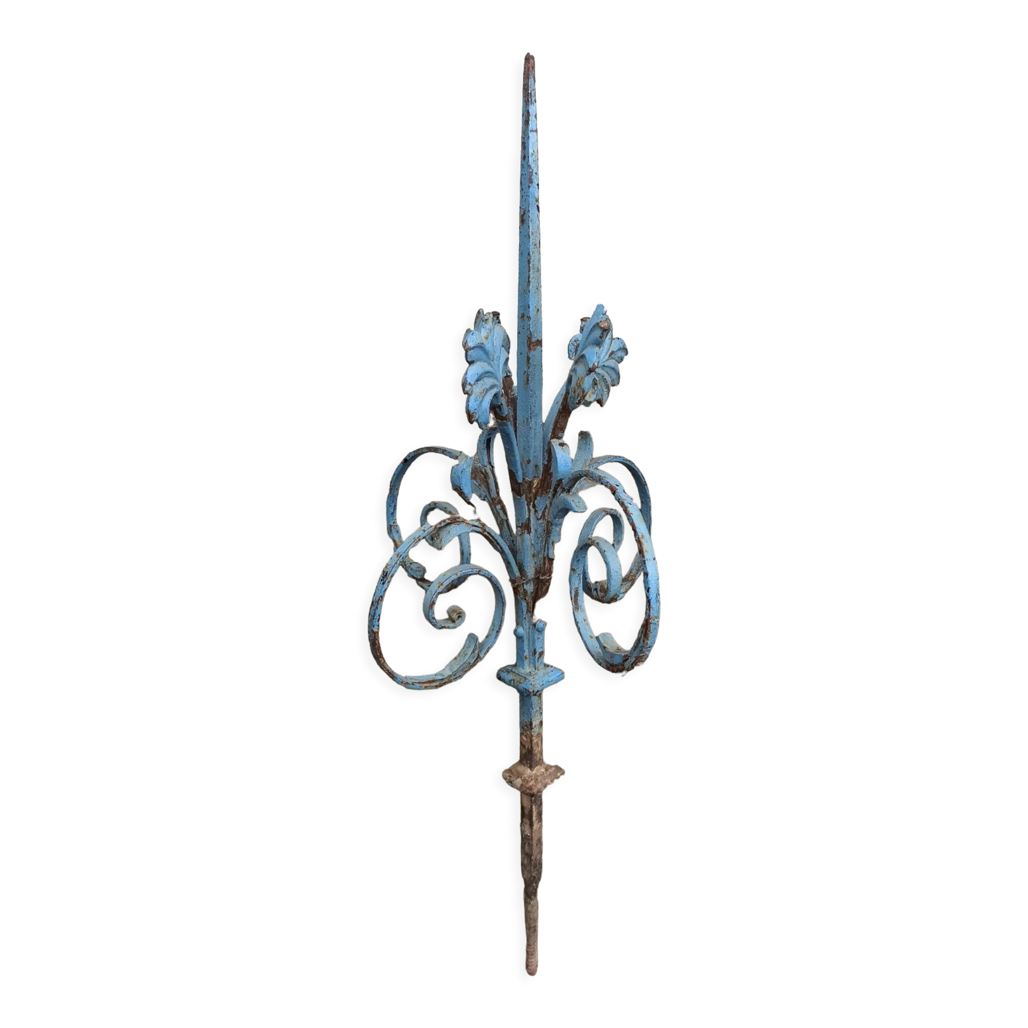 Old wrought iron gate ornament