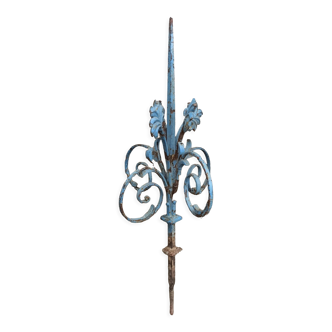 Old wrought iron gate ornament