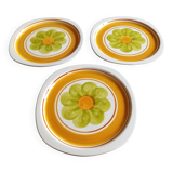 3 assiettes "Monaco" Salins