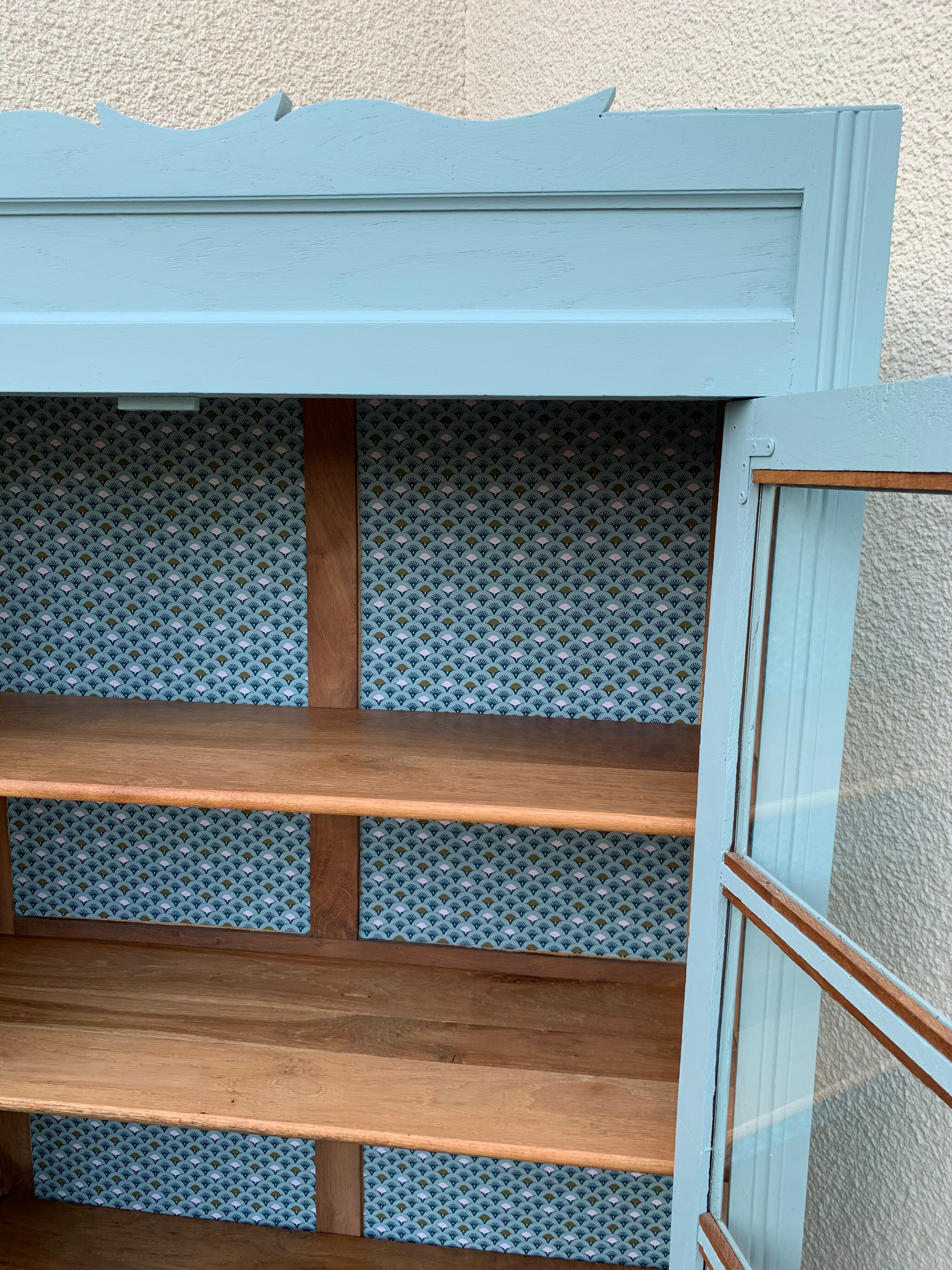 Parisian glass cabinet art deco 1940