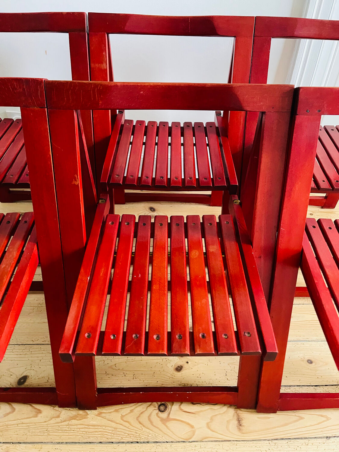 6 Trieste chairs by Aldo Jacober