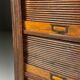 Antique archive cabinet with roller doors