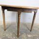 Half-moon table in walnut