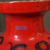 Vase West Germany red