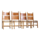 Vintage Kentucky dining chairs by Carlo Scarpa for Bernini, 1970s, set of 4