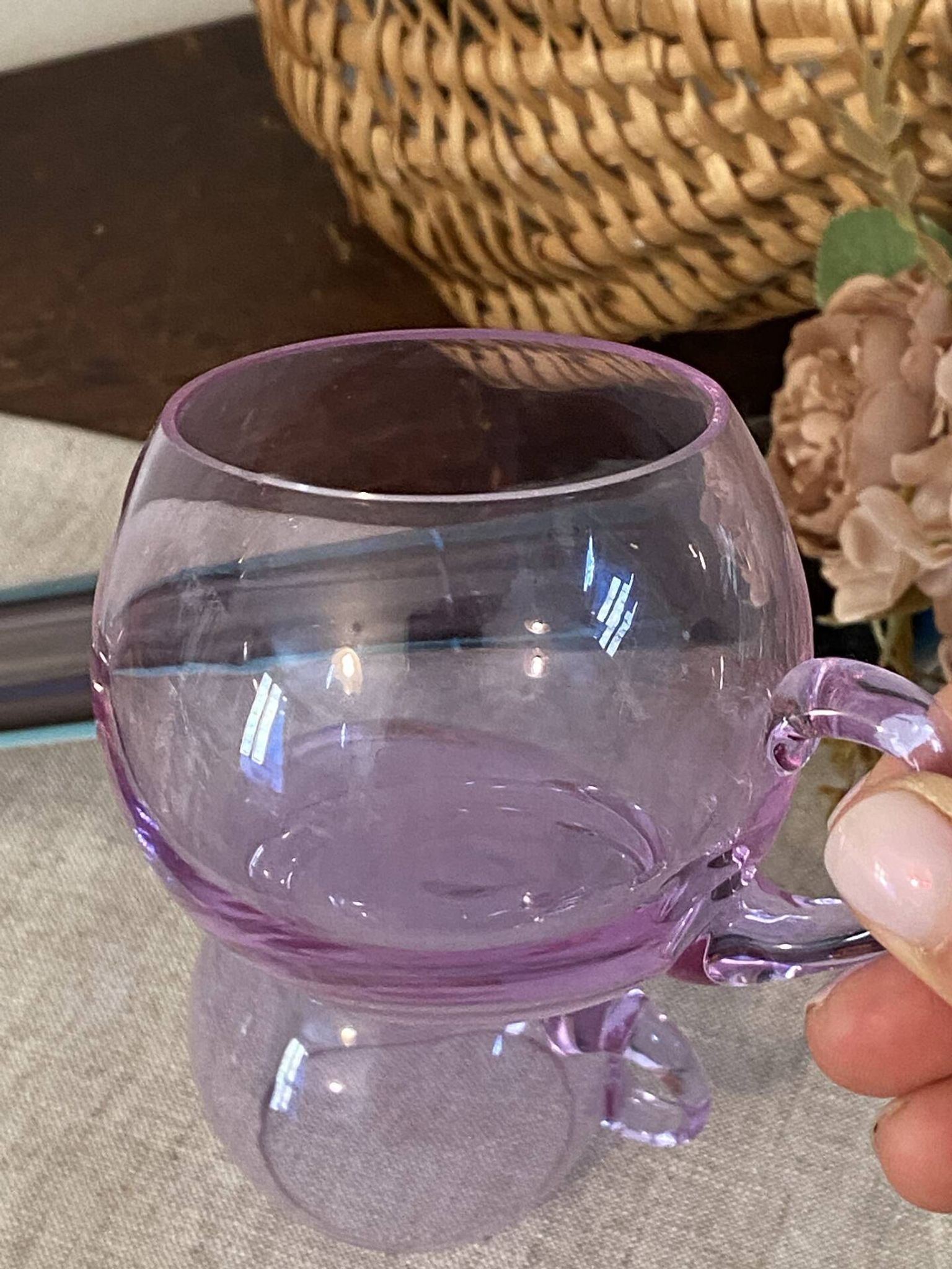 Tasses à café ou sangria en verre
