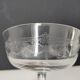 Bohemian crystal stemmed bowl