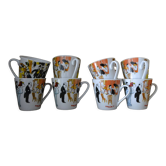 Set of 8 Maxim coffee cups