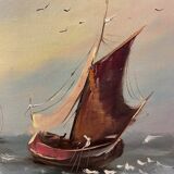 Old painting, Navy, signed, 60s/70s