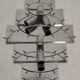 Kinkeldey glass wall lamp, Germany, 1970