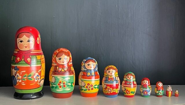 Vintage Russian Matryoshkas Dolls