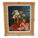 Peinture à l'huile impressionniste vintage nature morte florale