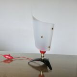 Tripod lamp in perspex, Bakelite and brass, 1950s or 1960s, France