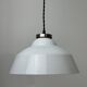 Ancienne suspension en opaline 30 cm vintage