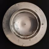 Silver metal desk candlestick