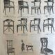 Thonet office chair No. 6150 from 1911, saddle wood seat - Bentwood -