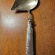 Art-Nouveau Sauce Spoon Floral Decor - Silver & Vermeil