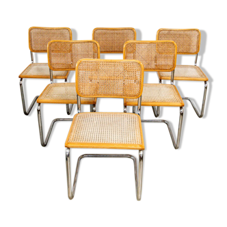 Lot of six chairs canage B32 Marcel Breuer