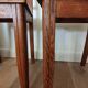 Pair of wooden chairs and Art Deco canning