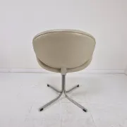 Set of 8 "Little Tulip" Chairs by Pierre Paulin for Artifort in Leather