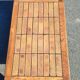 Wood stoneware coffee table