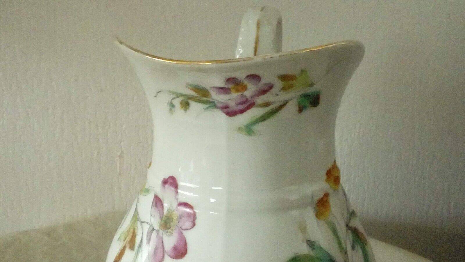 Swan neck porcelain water pitcher