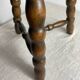 Turned wooden stool