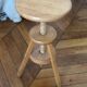 Vintage wooden tripod artist watchmaker stool brutalist workshop