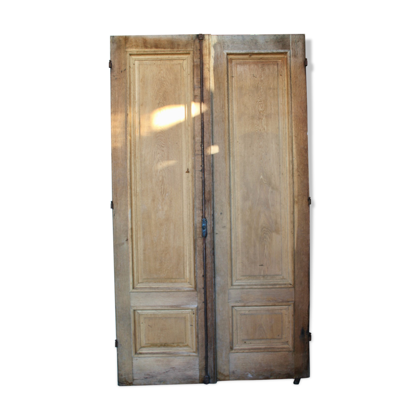 Pair of doors in oak 19th double face