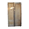 Pair of doors in oak 19th double face