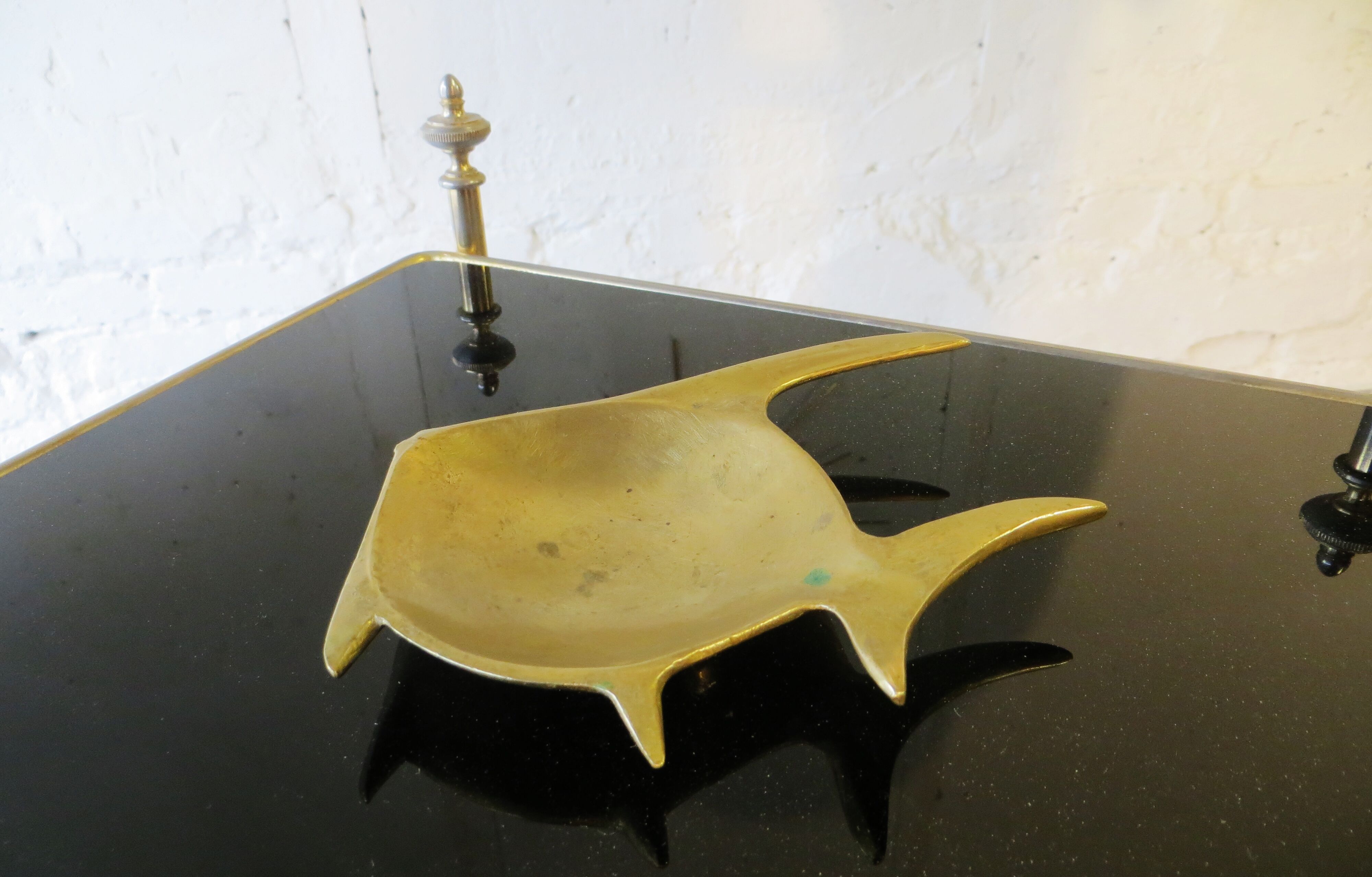 Vintage brass ashtray