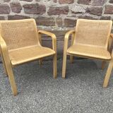 2 Olivo Pietro designer armchairs, Italy, 1970s