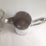 Teapot and milk jug in silver metal, Félix Frères