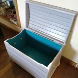 Aged patinated storage chest